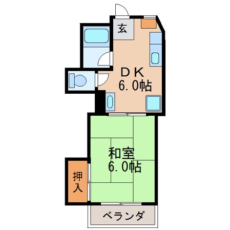 コーポグリーンハウスの物件間取画像